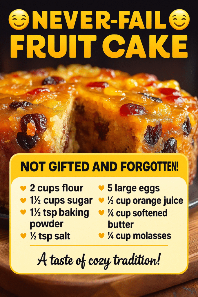 Never Fail Fruit Cake