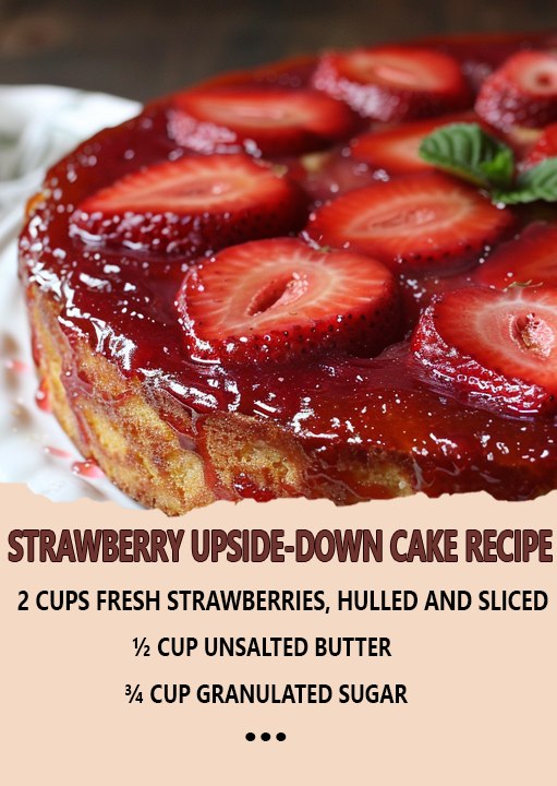 Strawberry Upside-Down Cake Recipe