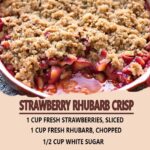 Strawberry rhubarb crisp