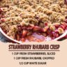 Strawberry rhubarb crisp