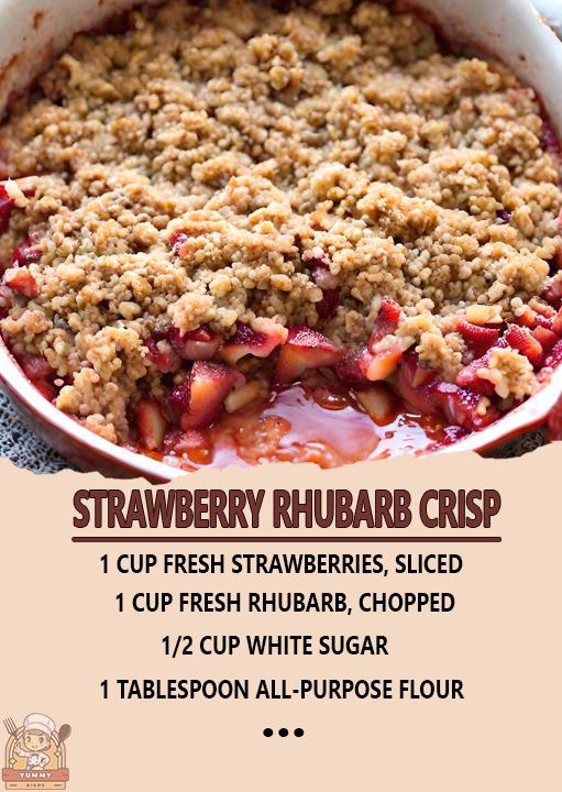 Strawberry rhubarb crisp