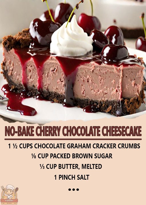 chocolate-cherry-cheesecake-no-bake