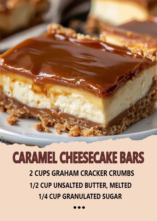 Caramel Cheesecake Bars