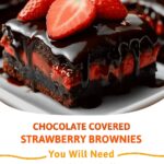 Chocolate Covered Strawberry Brownies