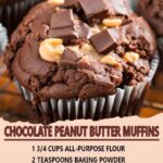 Chocolate Peanut Butter Muffins