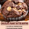 Chocolate Peanut Butter Muffins