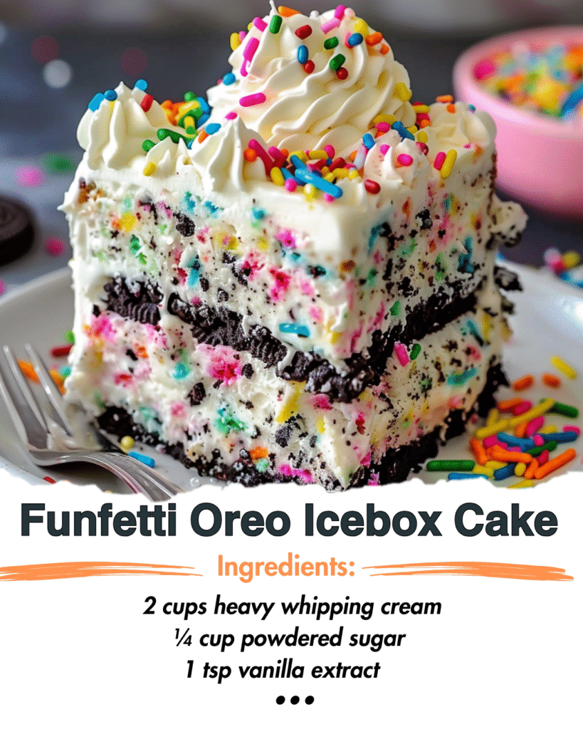 Funfetti Birthday Cake Icebox Cake