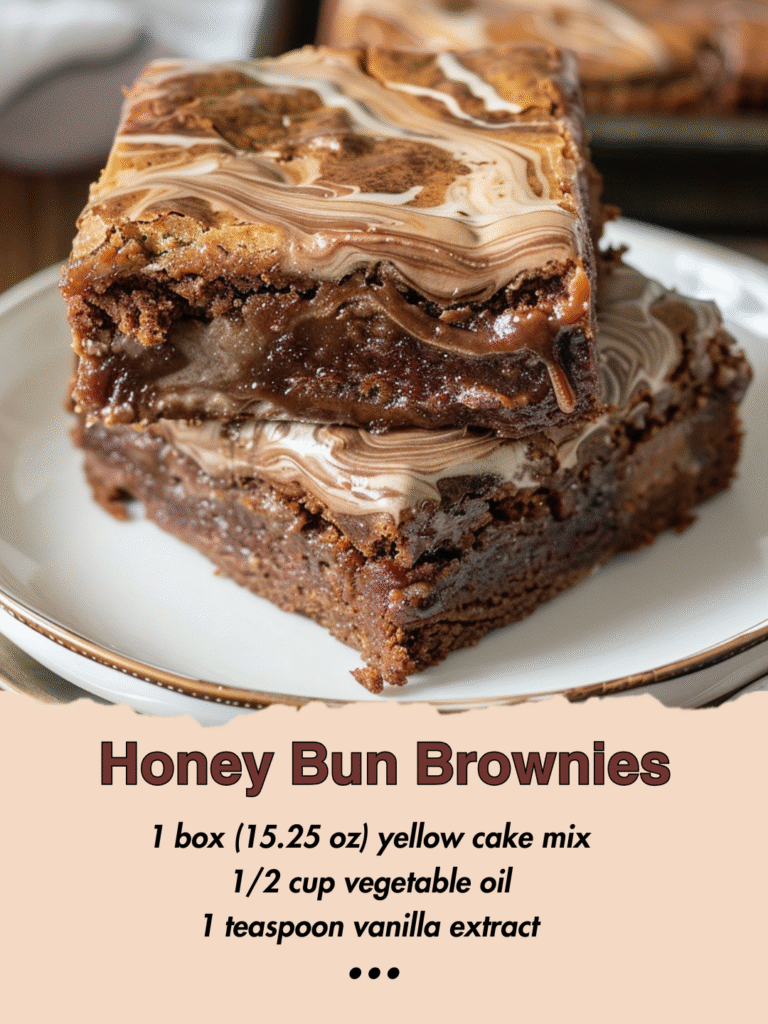 Honey Bun Brownie