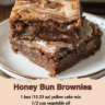 Honey Bun Brownie