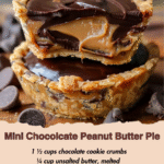 Mini Chocolate Peanut Butter Pies-3
