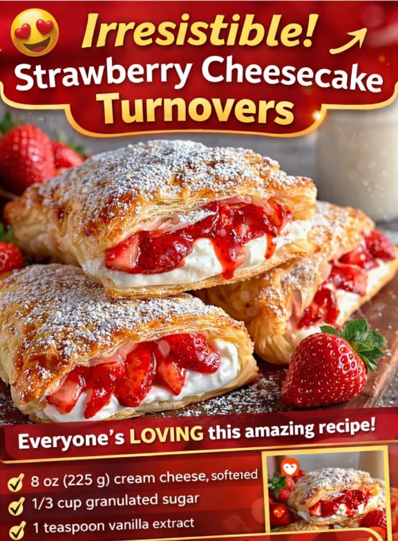 Strawberry Cheesecake Turnovers