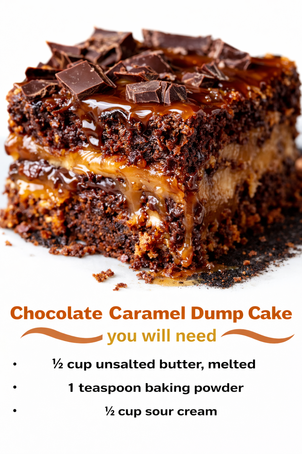 Chocolate Caramel Dump Cake