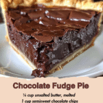 Chocolate Fudge Pie
