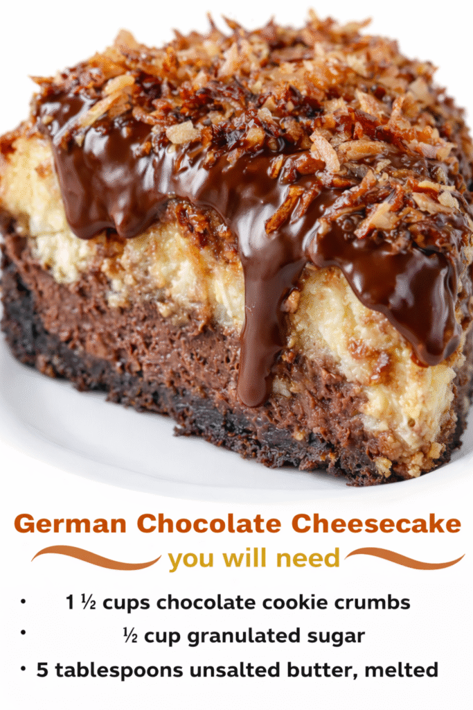 German Chocolate Cheesecake