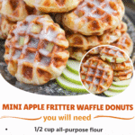 Mini Apple Fritter Waffle Donuts