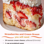 Strawberries Cream Dream Layer Cheesecake Cake