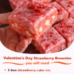 Strawberry Brownies With Strawberry Glaze