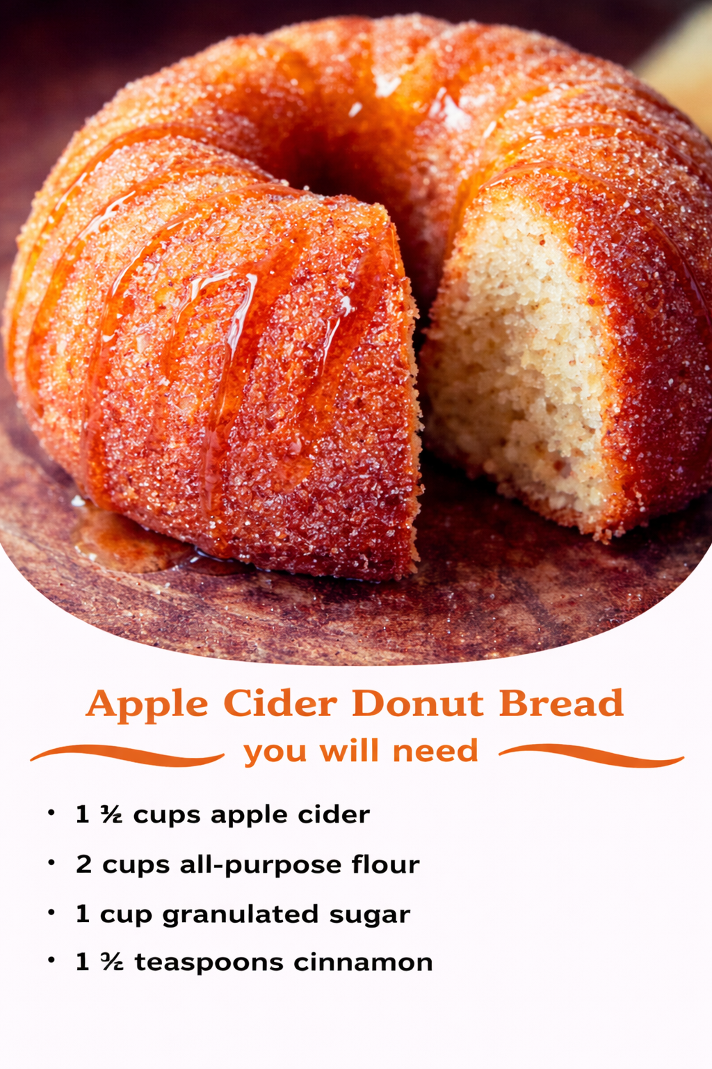 apple cider donut bread